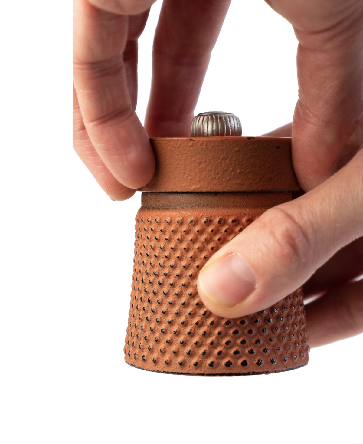 Peugeot Bali Cast Iron 3" Pepper Mill In Orange