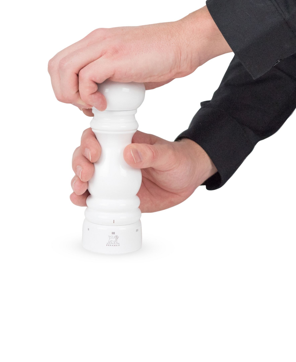 Peugeot Paris Uselect Wood Pepper Grinder In White