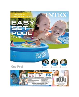 Easy Set 10 Foot x 30 Inch Above Ground Inflatable Round Swimming Pool