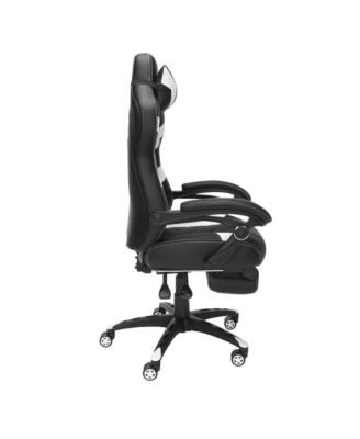 Gaming Chairs For Adults With Headrest Pillow - White