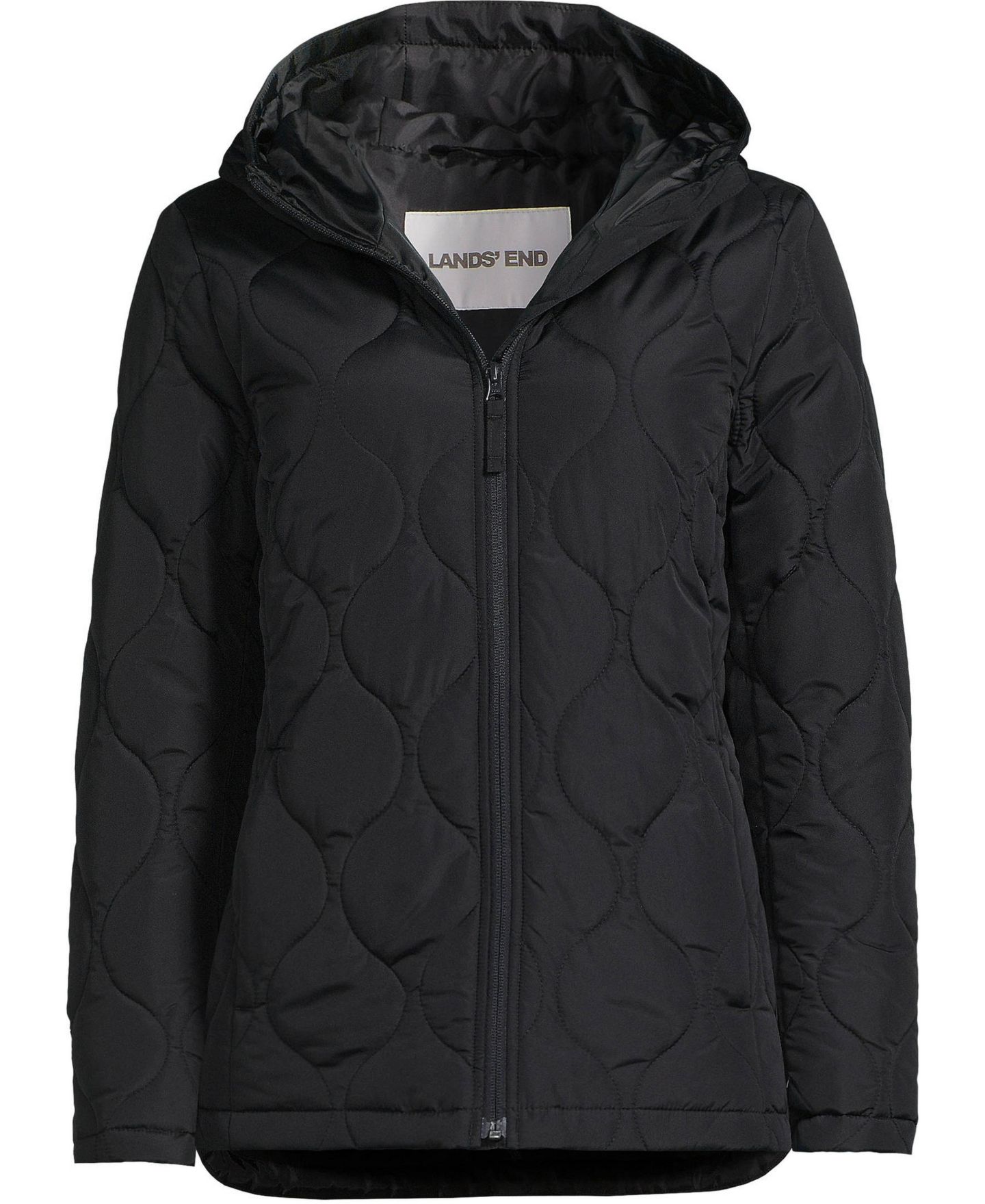 Женская куртка Lands' End FeatherFree Insulated, цвет: Чёрный — фото 2