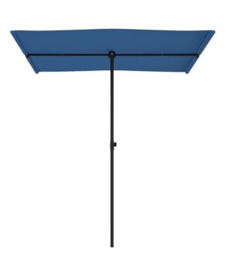 Garden Parasol Azure blue 100% polyester, aluminum Large