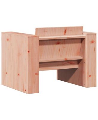 Garden Sofa Natural Wood Solid Douglas Fir Wood Single Durable