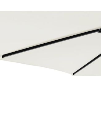 Garden Parasol White Fabric (100% polyester), steel Large