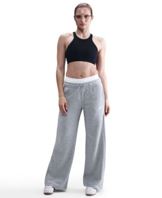 Nike - Sportswear Women's Club Fleece Mid-Rise Wide-Leg Sweatpants