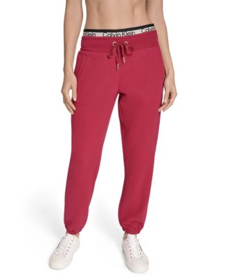 Calvin Klein - Women's Performance Logo Stripe Jogger Sweatpants