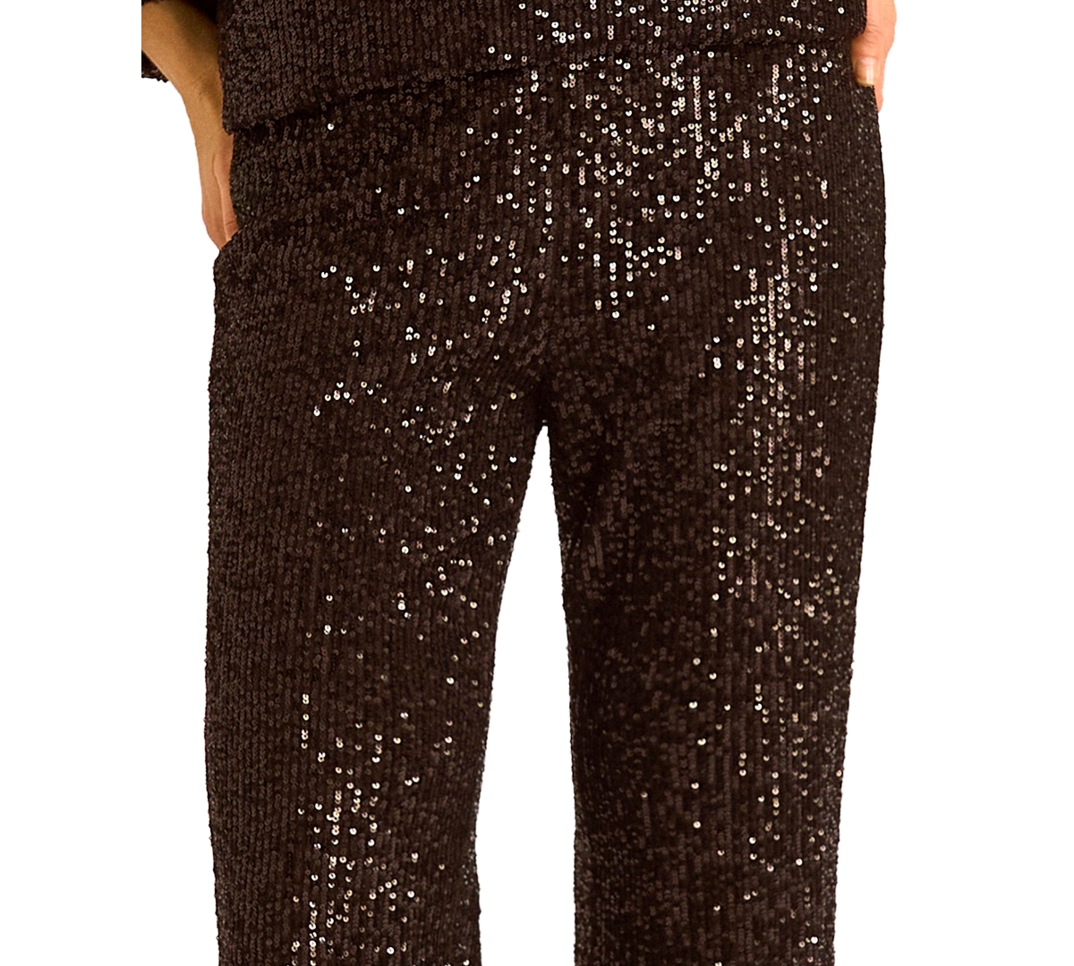 Vince Camuto Women's Pull-On Sequin Flare Pants