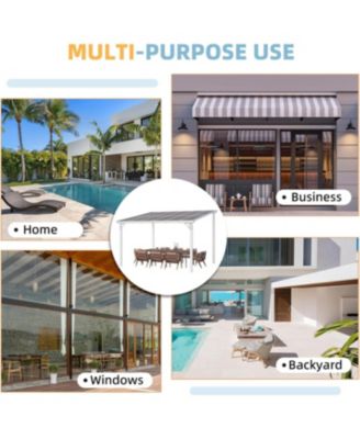 12'x10' Wall Mounted Gazebos Pergola