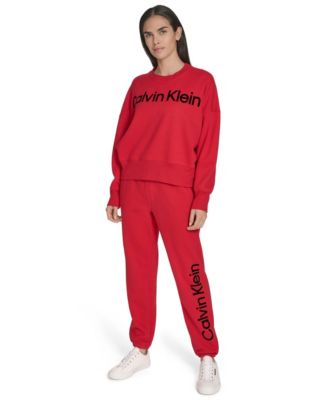 Women's Performance Flocked Logo Pull-On Sweatshirt