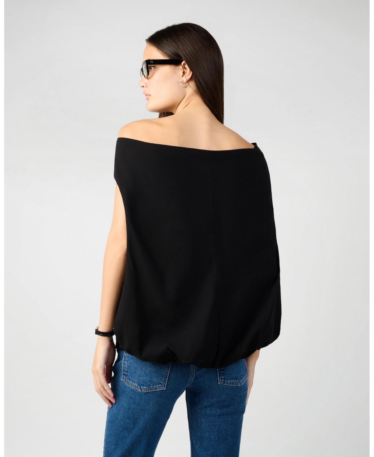 WeWoreWhat Women's Off Shoulder Cape Top