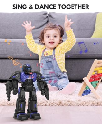 RC Robot Toys, Gesture Sensing Programmable RC Robot Toy, Talking, Dancing Rechargeable Intelligent Remote Control Robot