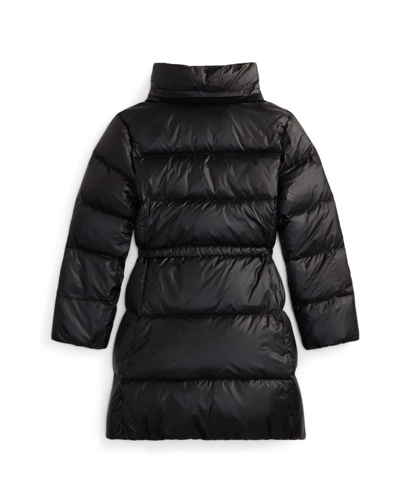 Куртка Polo Ralph Lauren Hooded Long Jacket для девочек, цвет: Чёрный — фото 5