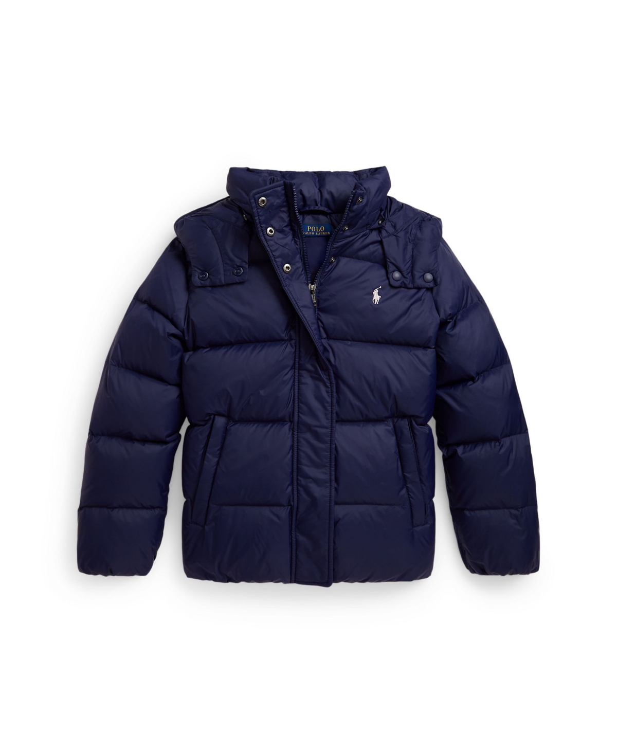 Polo Ralph Lauren Ralph Lauren Down Hooded Jacket In Blue