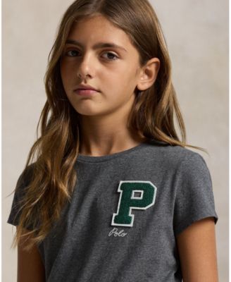 Girls' 7-16 Letterman Short Sleeve T-Shirt