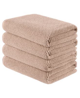 Diagonal Ribbed Cotton 4-Pc. Bath Towel Set