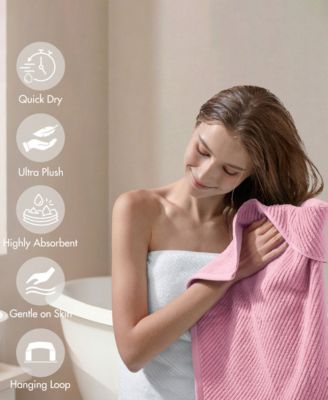 Diagonal Ribbed Cotton 4-Pc. Bath Towel Set