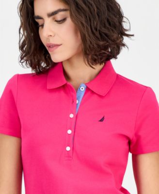 Women's Short-Sleeve Polo-Collar Shirt 