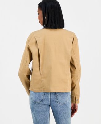 Women's Spread-Collar Zip-Front Jacket 