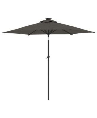 Garden Parasol Anthracite Steel, Polyester Large Tiltable