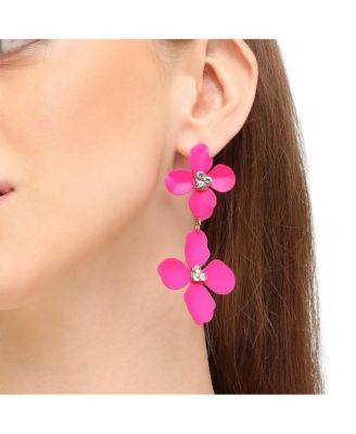 Maxi Floral Drop Earrings