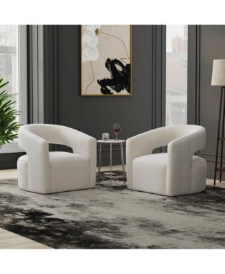 Orbit - Elise Natural Open Back Accent Chair