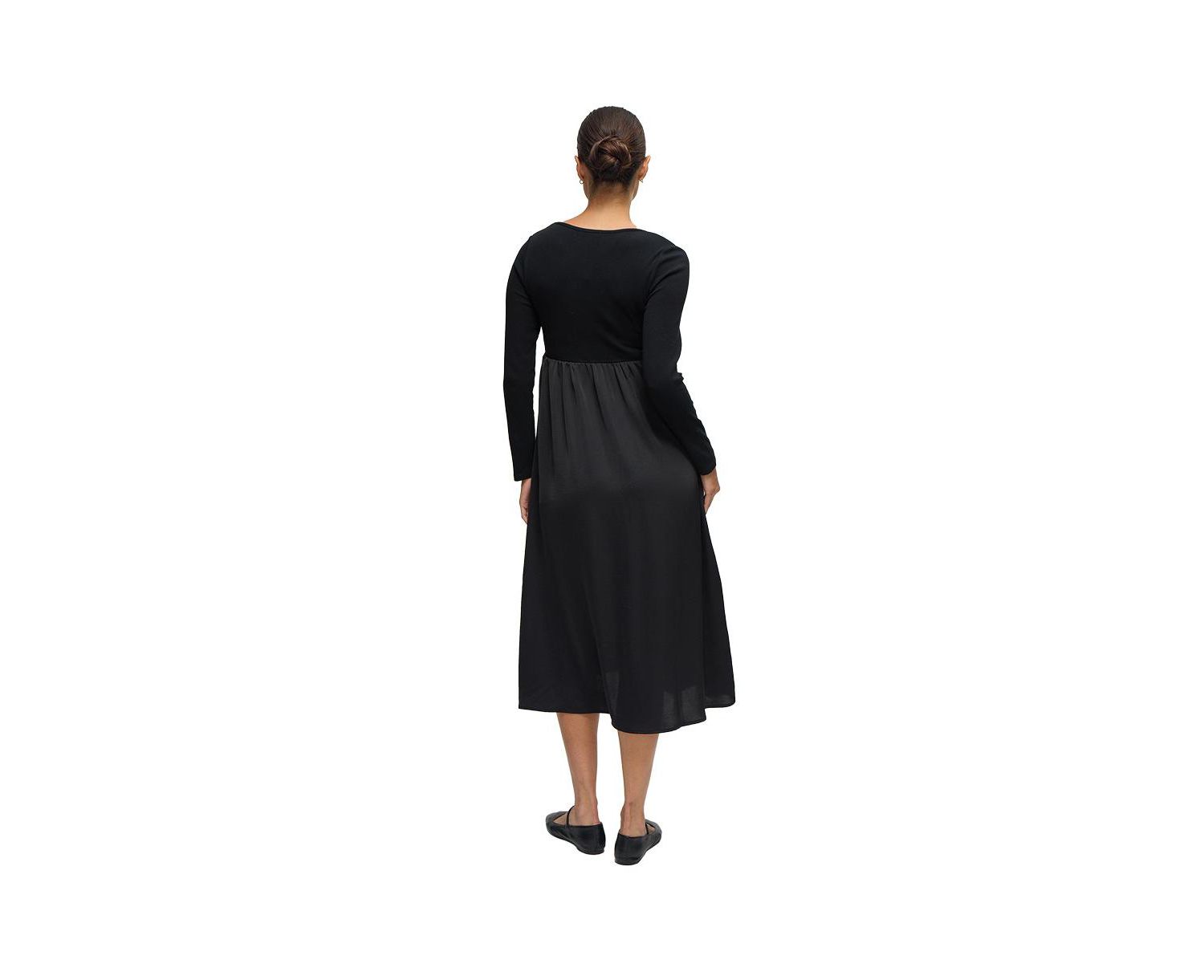 Maternity Ingrid + Isabel Mix Media Midi Dress