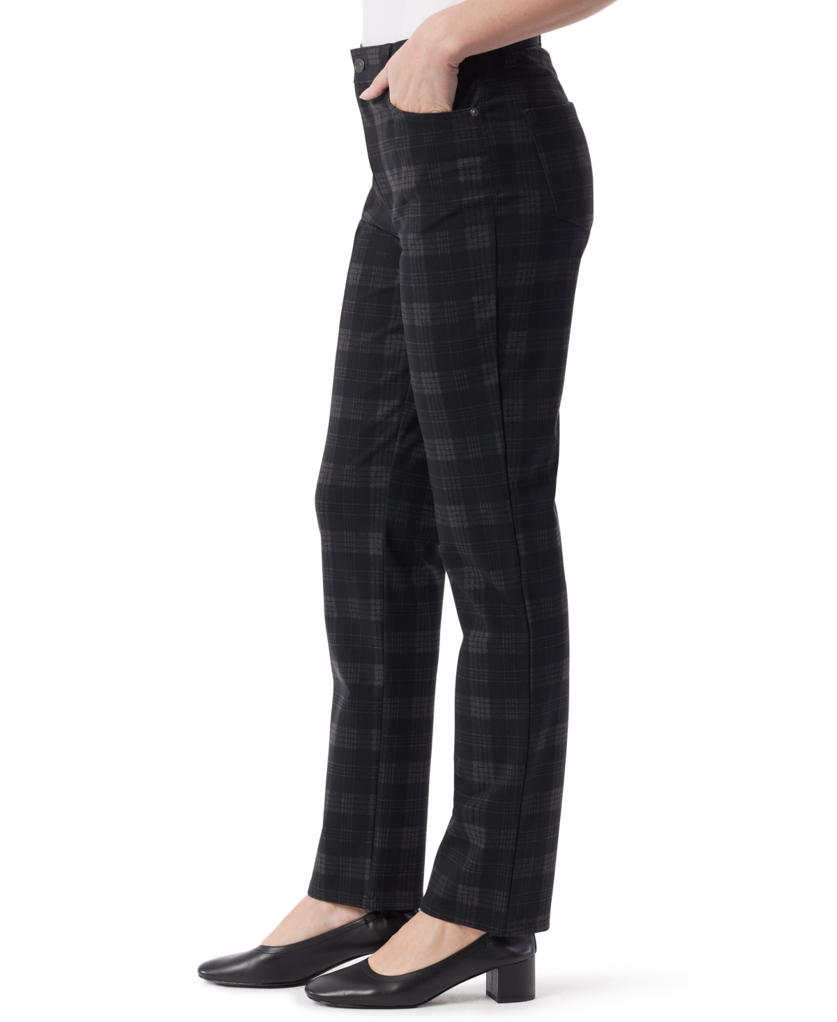 Gloria Vanderbilt Women's Amanda Ponte High-rise Pants In Black