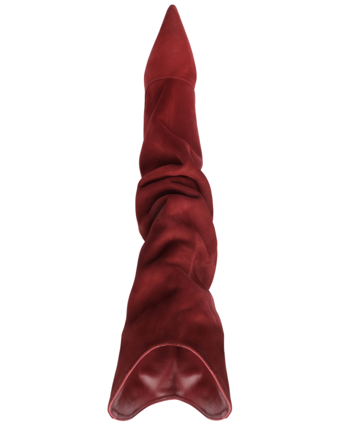 Schutz Maryana Up Slouch Pointed Toe Boot In Burgundy