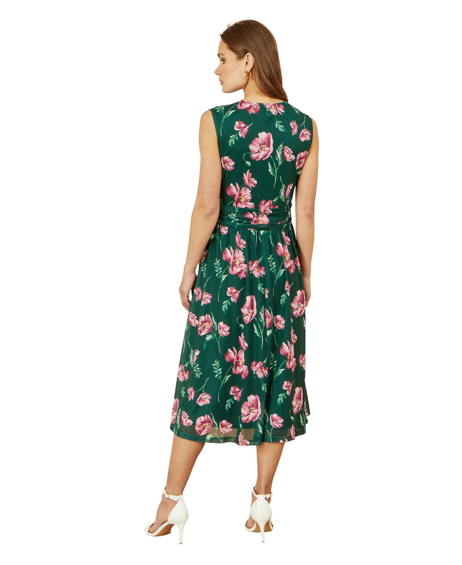 Women's Mesh Stretch Midi Dress