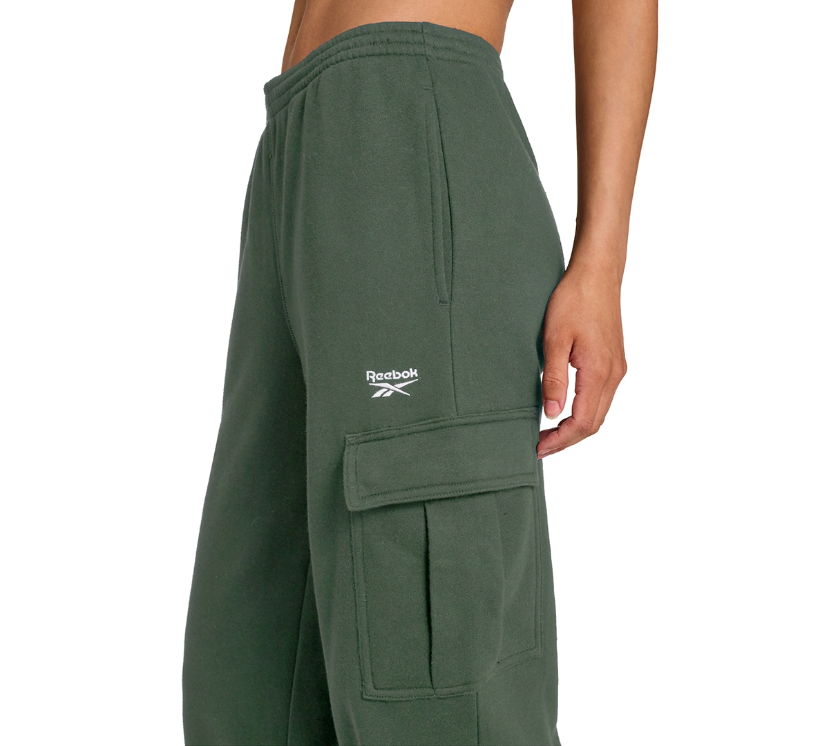 Reebok Women's Small Logo Cargo Pants In Green