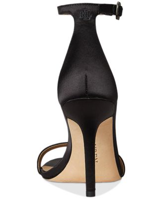 Women's Allie Pav&eacute;-Buckle Satin Sandals