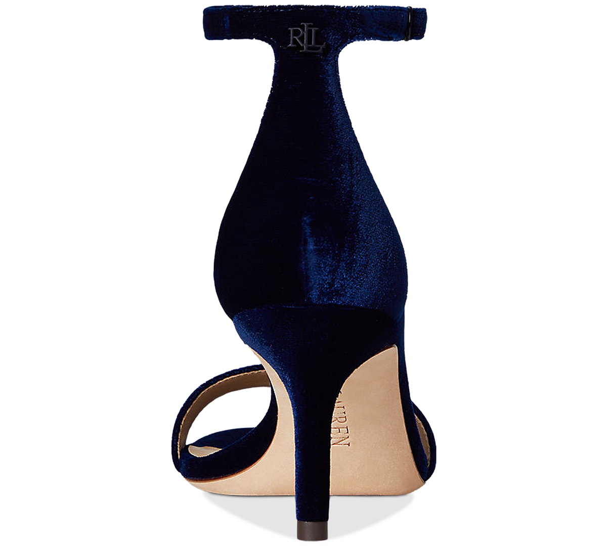 Ralph Lauren Women's Allie Ankle-strap Mid-heel Dress Sandals In Black