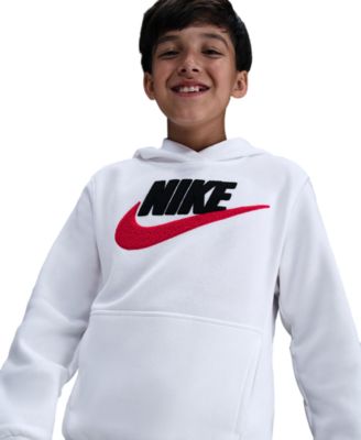 Big Kids Sportswear Club Fleece Chenille Logo Hoodie