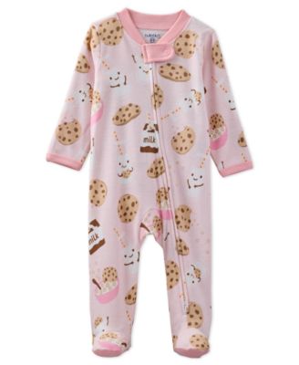 Baby Girls Scout 2-Way Zip Footed Sleep and Play Coveralls