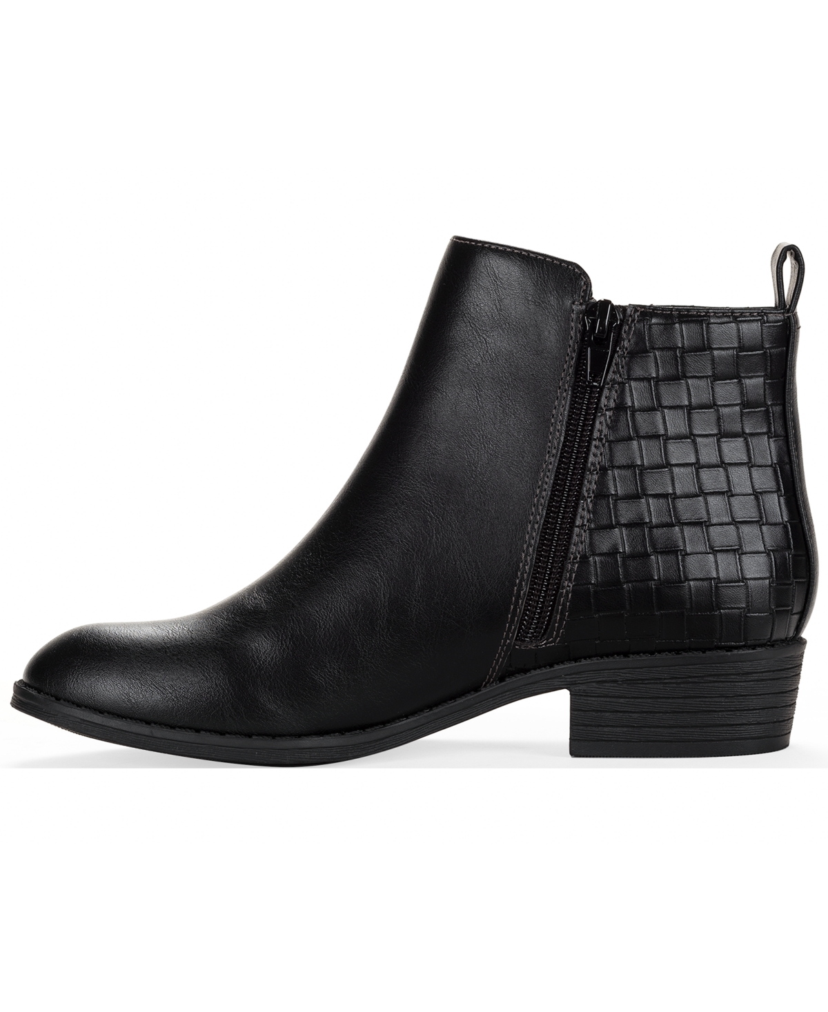 Style & Co Women's Claraa Buckle Detail Block Heel Booties, Macy's Exclusive In Multi