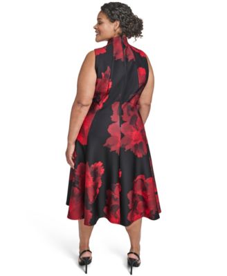 Petite Floral Fit and Flare Dress