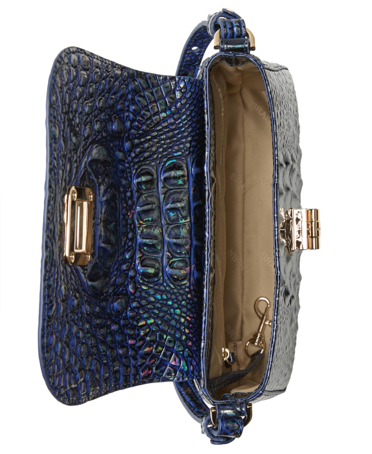 Brahmin Gianna Leather Melbourne Crossbody In Blue