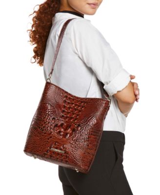 Celina Medium Leather Bucket Bag