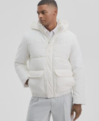 Alfani - Men's Quilted Two Tone Puffer Jacket