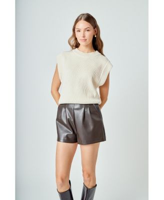 Women's Sleeveless Round neck Vest Knit Top