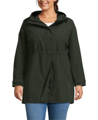 Plus Size Squall Hooded Waterproof Raincoat