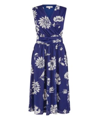 Women's Floral Print Stretch Mesh Dress