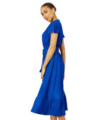 Women's Button Detail Midi Dress