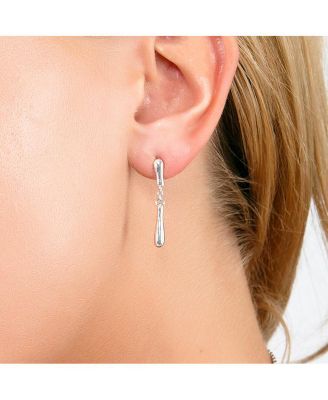 Falling Drop Earrings in Gold Vermeil