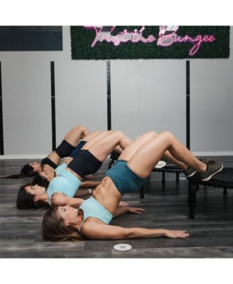 350 Indoor Lightweight 39" Fitness Trampoline, Black with White Frame