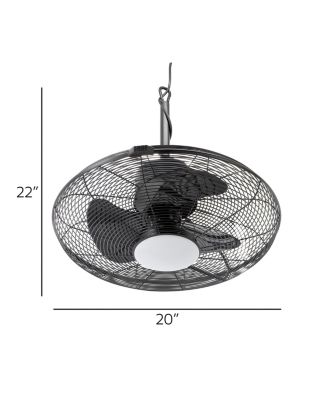 20 Inch 3 Speed Gazebo Outdoor Fan in Matte