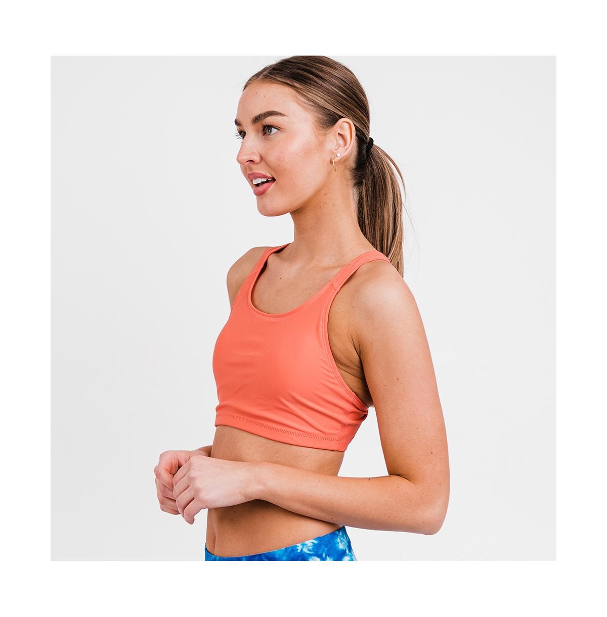 Calypsa Plus Size Racerback Swim Bra with Removable Cups