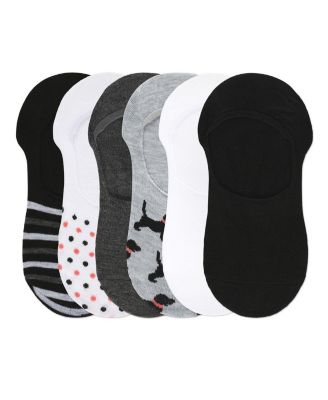 Women's 6 Pair Pack Dogs High Cut Liner Socks