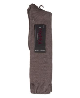 Women's Cotton Blend Solid Knit Knee High Socks