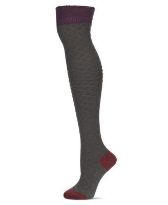 Women's Leaf Burst Over The Knee Warm Knit Sock